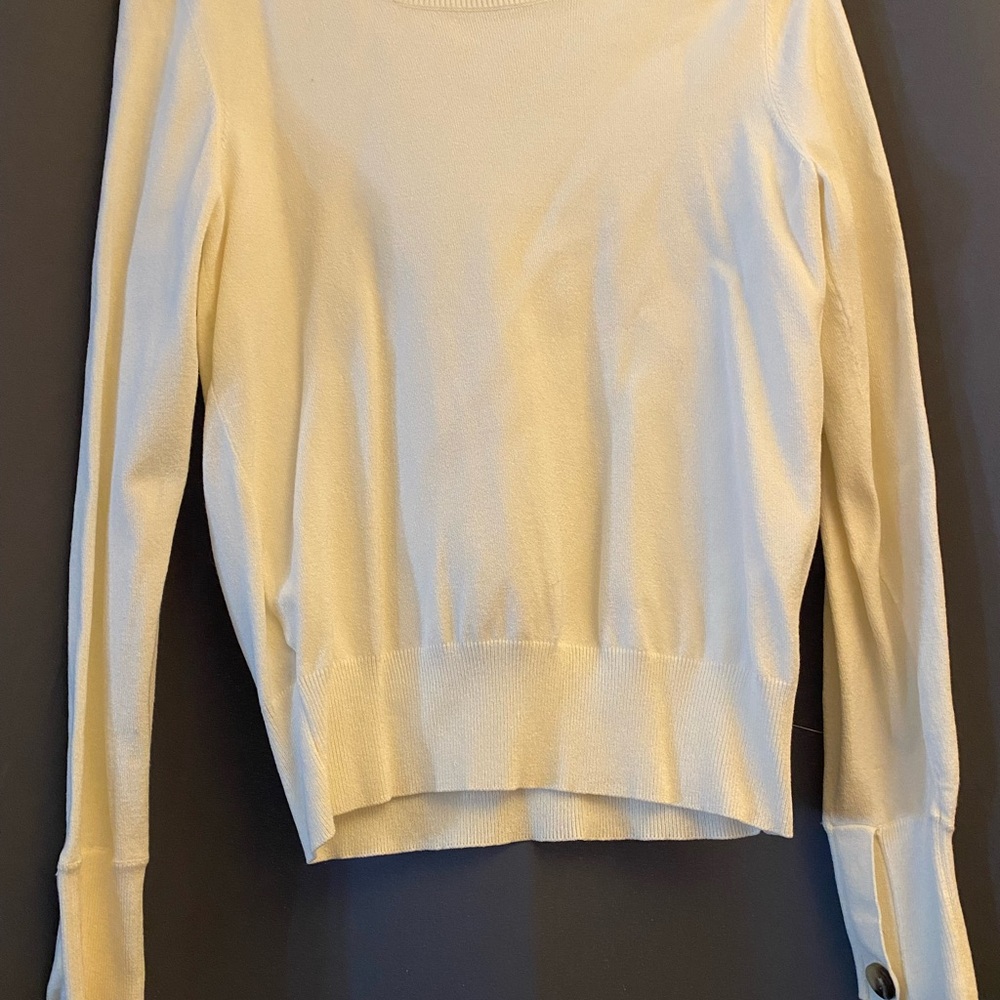Ann Taylor Ivory Knit Top